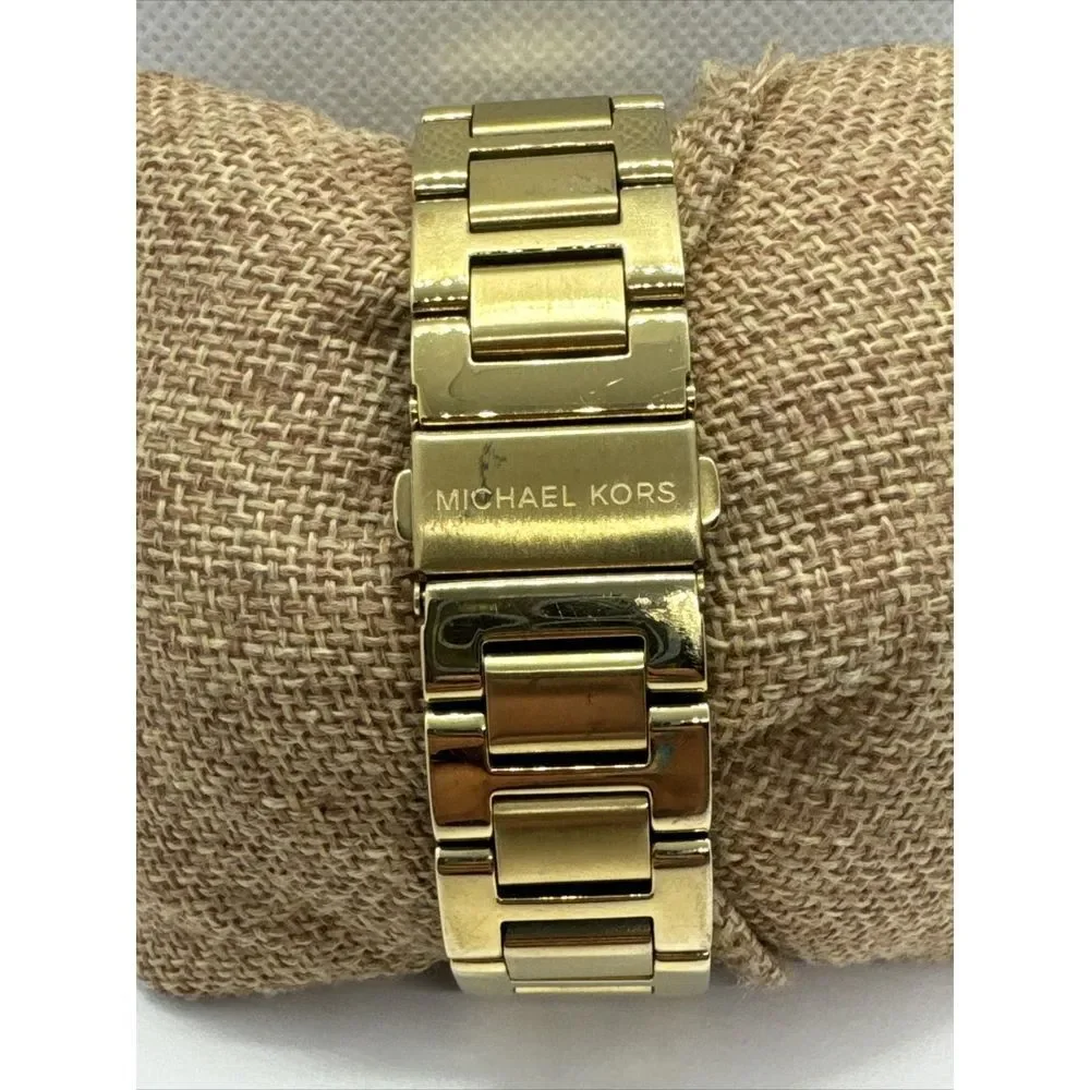 Michael Kors Camille MK5635 Womens Gold Stainless Steel Dial Quartz Watch JNA783